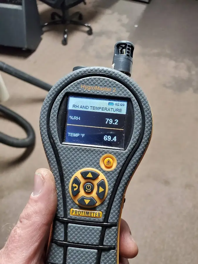 Moisture meter humidity assessment for Fire & Smoke Damage Restoration in Gastonia